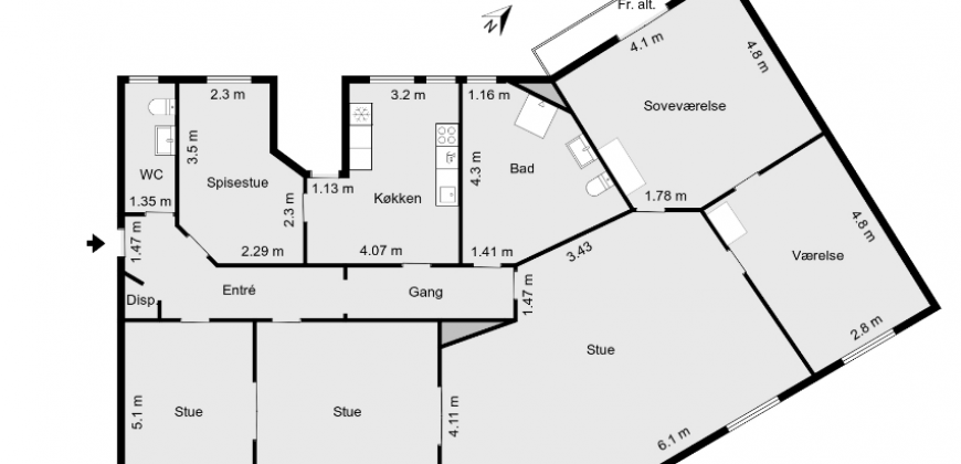 1244 – Fantastic apartment at Trianglen